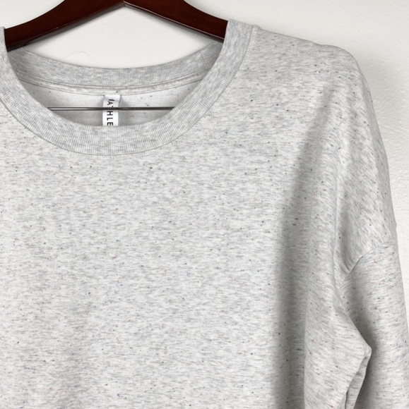 Women's Athleta Balance Crew Neck Pullover Sweatshirt Grey/Multi Size Small EUC - Picture 4 of 10